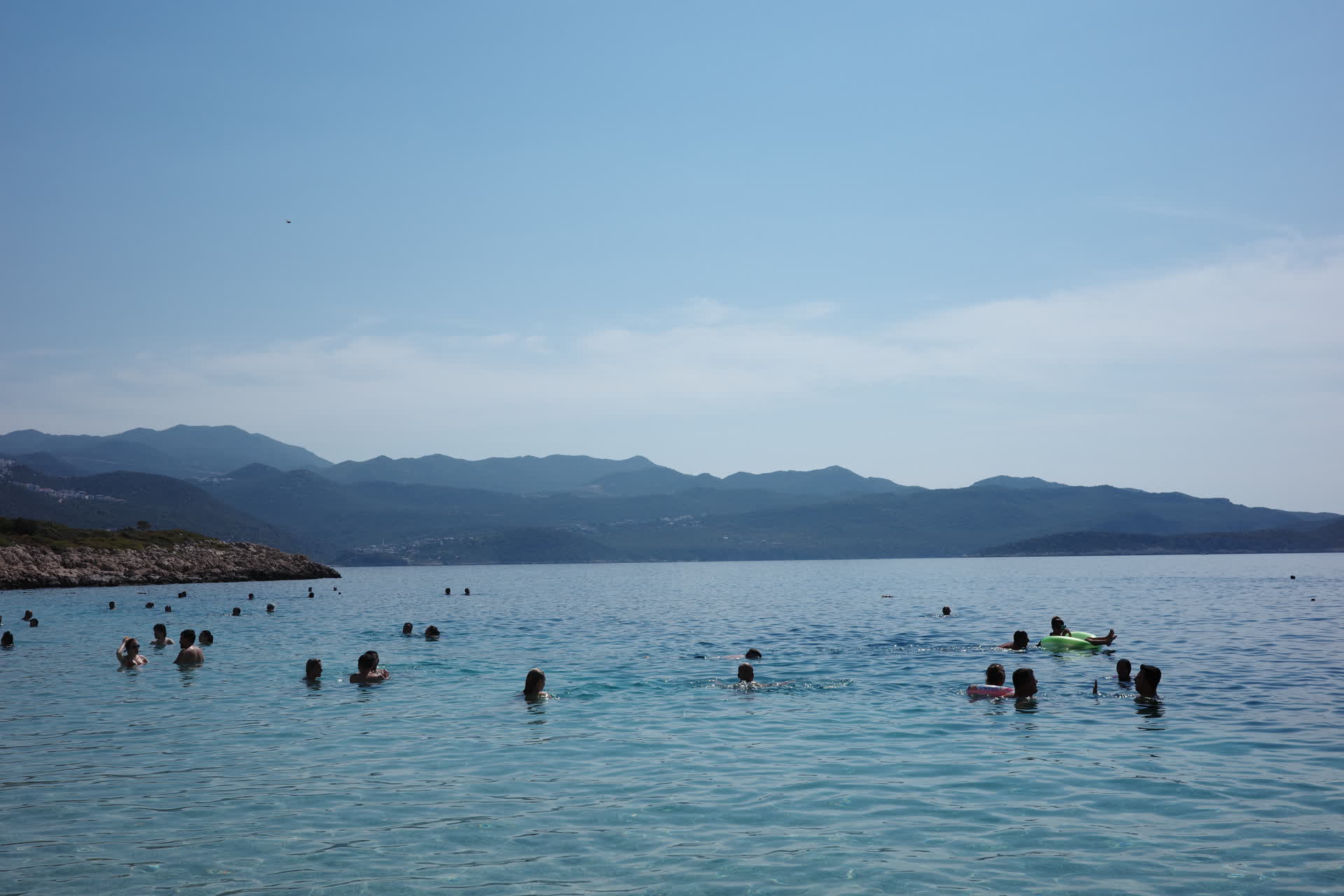 Floating into the sea