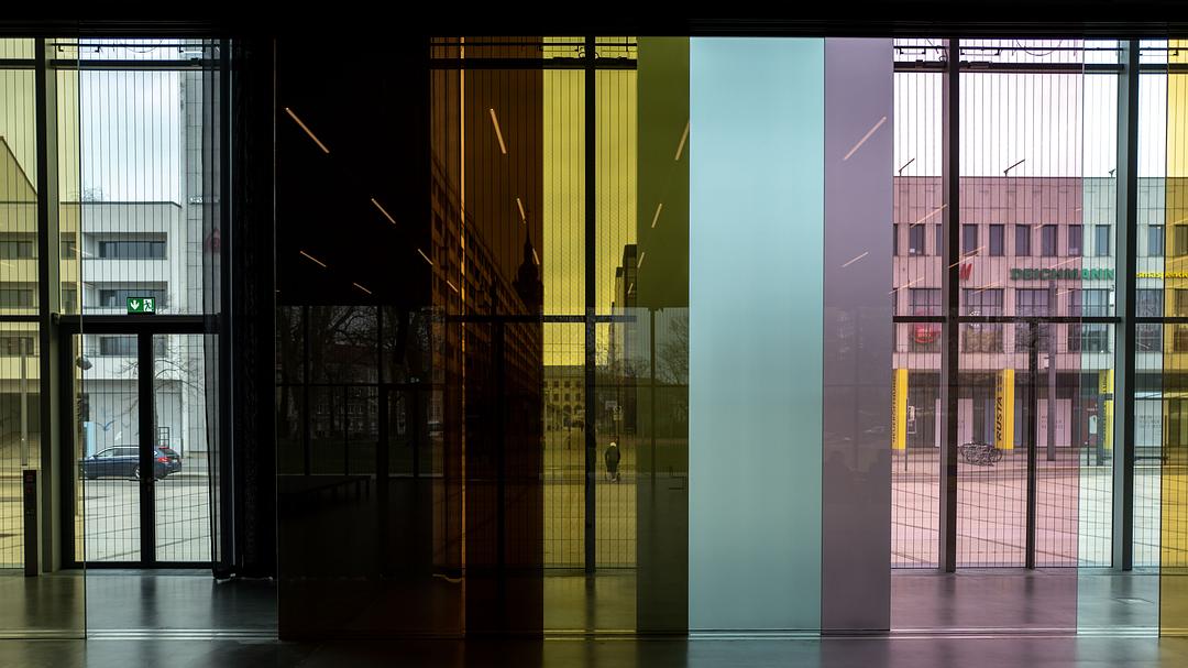 Huge transparent material